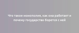 Что такое монополия, как она работает и почему государство борется с ней