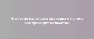 Что такое налоговая проверка и почему она проходит незаметно