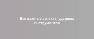 Все важные аспекты ударных инструментов