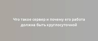 Что такое сервер и почему его работа должна быть круглосуточной