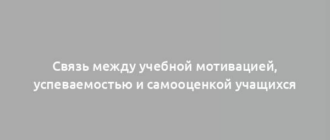 Связь между учебной мотивацией, успеваемостью и самооценкой учащихся