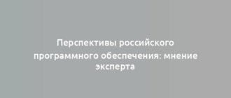 Перспективы российского программного обеспечения: мнение эксперта